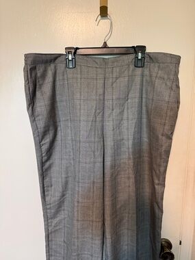 Alfred Dunner Gray Plaid Women's Trousers